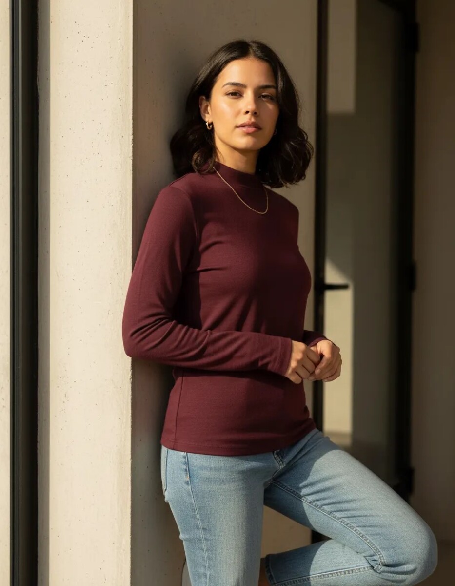 Polera Lanilla Morado 