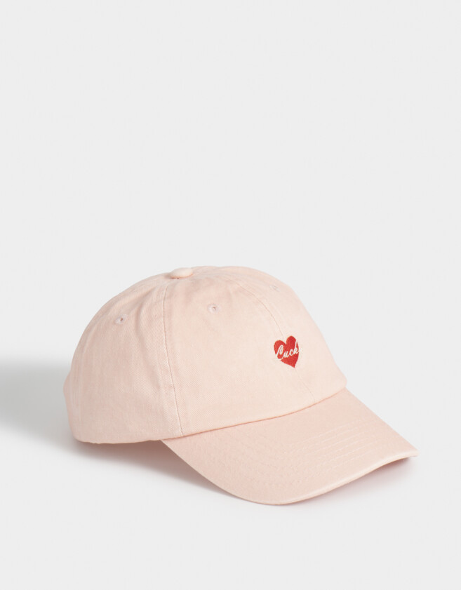 Caps Gorra Canvas Bordada - Rosa Viejo