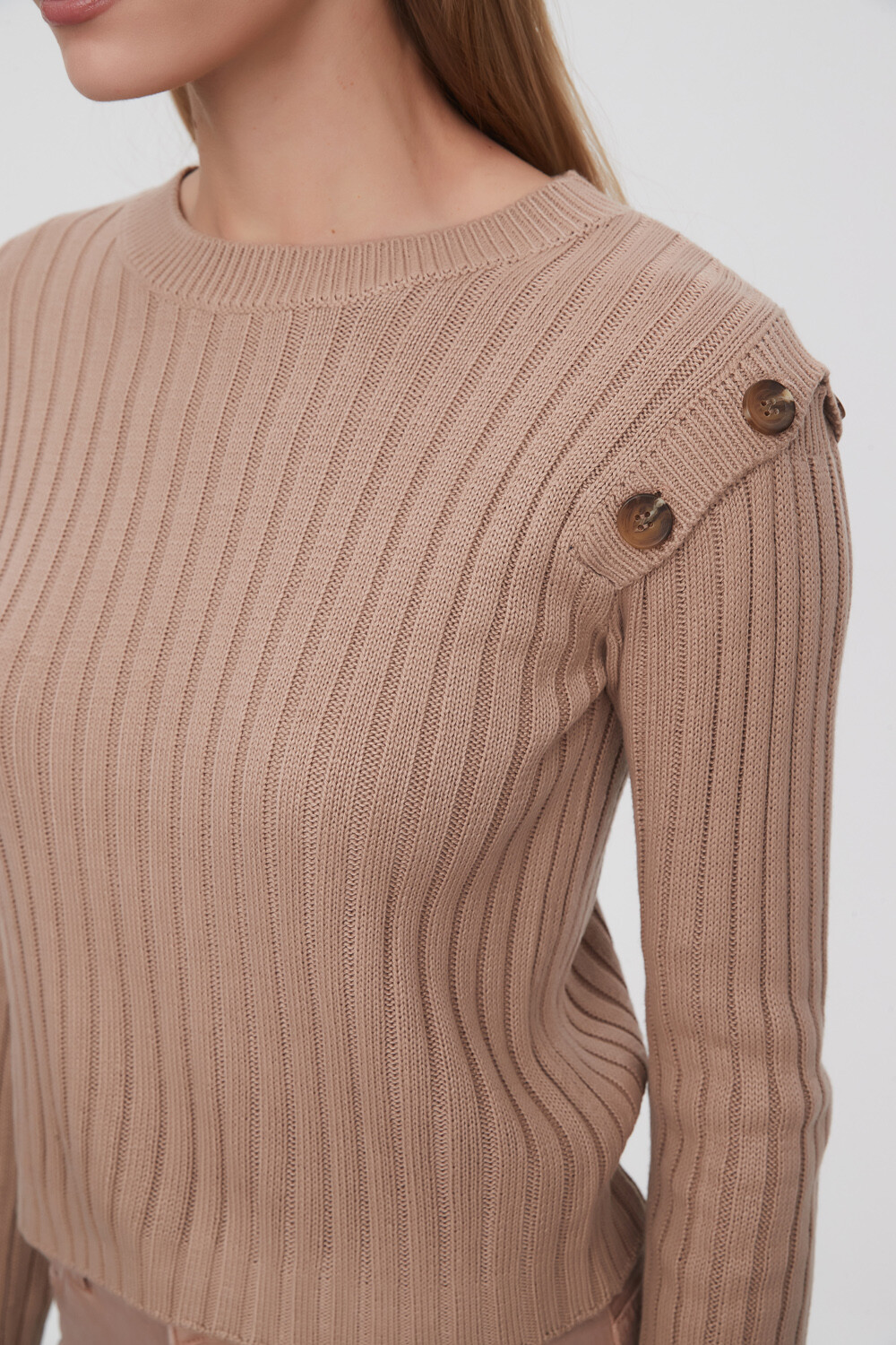 Sweater Delec Beige Oscuro