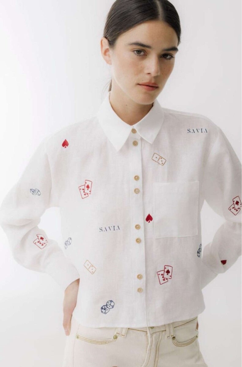 Camisa Azar Detail - Blanco 