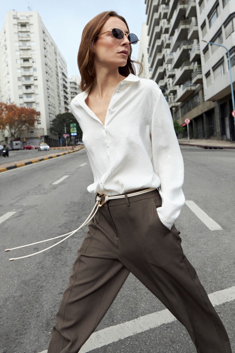 Camisa clasica - crudo 