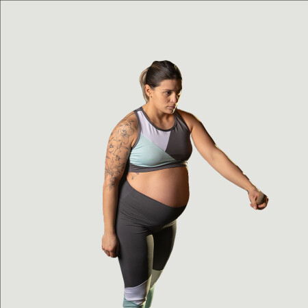 CONJUNTO DEPORTIVO CALZA - TOP 3 RECORTES GRIS