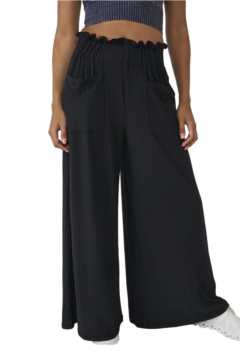 BLISSED OUT WIDE LEG Negro