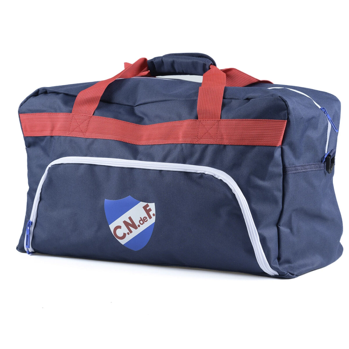 Bolso con Correa Ajustable de Nacional en Poliéster - AZUL MARINO/ROJO/BLANCO 