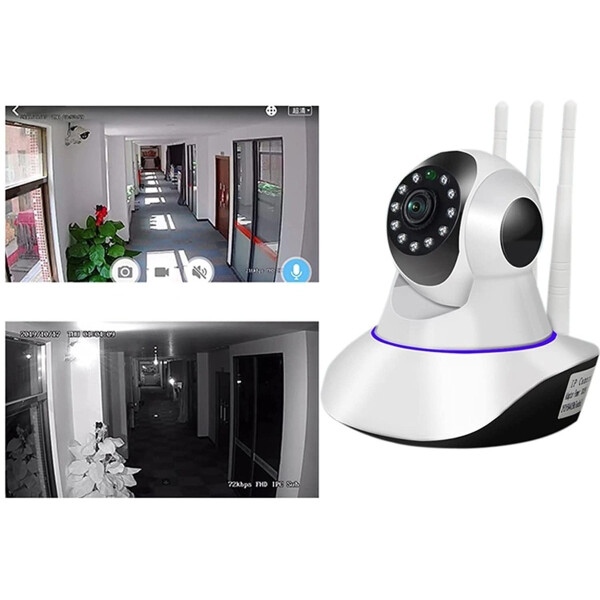 Cámara Ip Hd Domo Inalámbrico Wifi 720p iPhone Android Audio Cámara Ip Hd Domo Inalámbrico Wifi 720p iPhone Android Audio