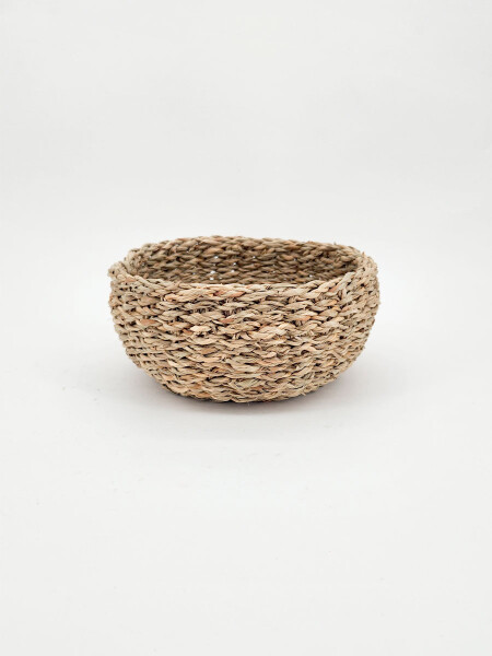 CANASTO REDONDO BAJO MARRON