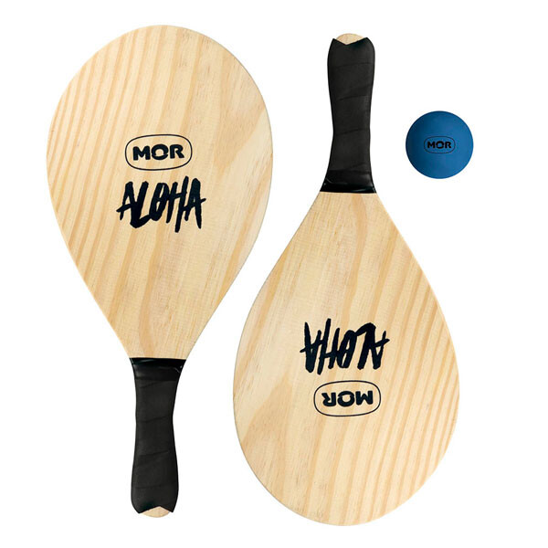 JUEGO DE TENIS PLAYA MADERA MARRON