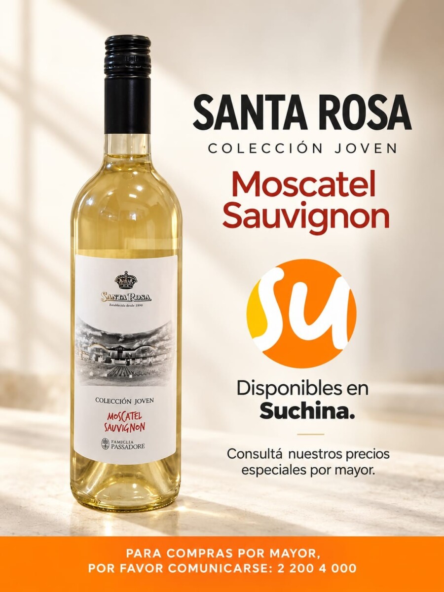 VINO SANTA ROSA 1LT (06) BLANCO (VIDRIO)(COLECCION JOVEN) 