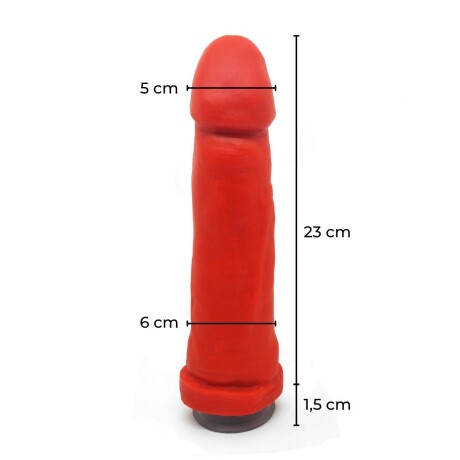 Consolador Super Large Con Ventosa Rojo