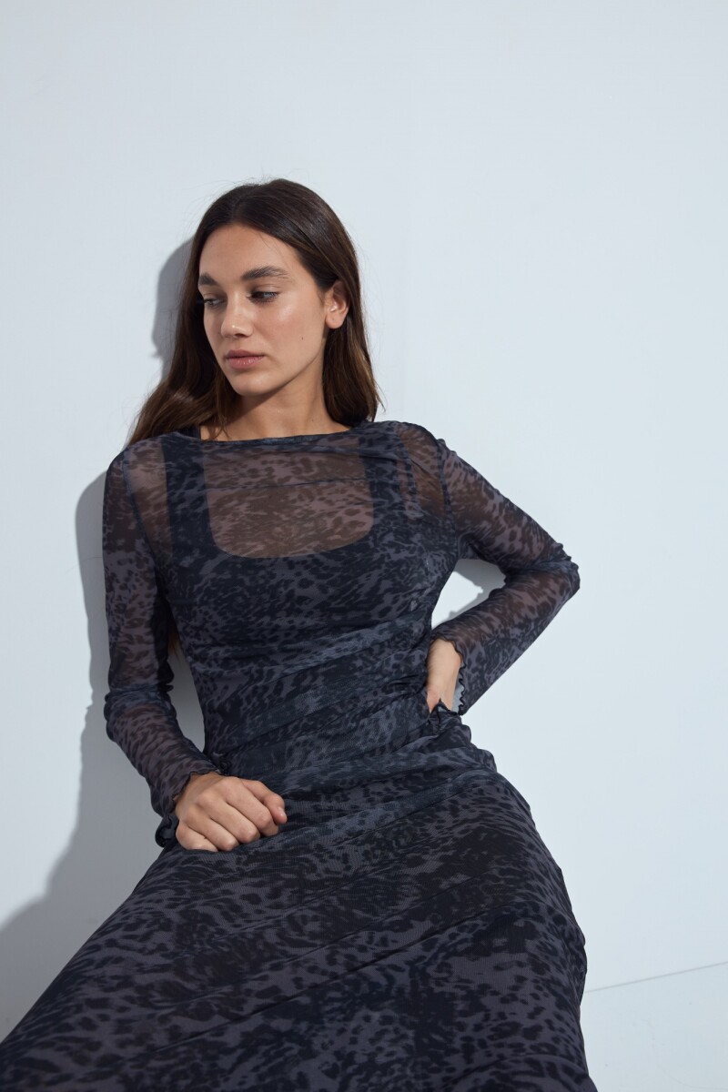 TOP PIETRO Animal Print