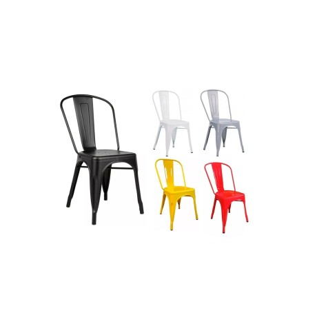 Silla Tolix opaca en metal varios colores Metal