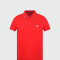 Moncler -Remera polo de algodón manga corta Rojo