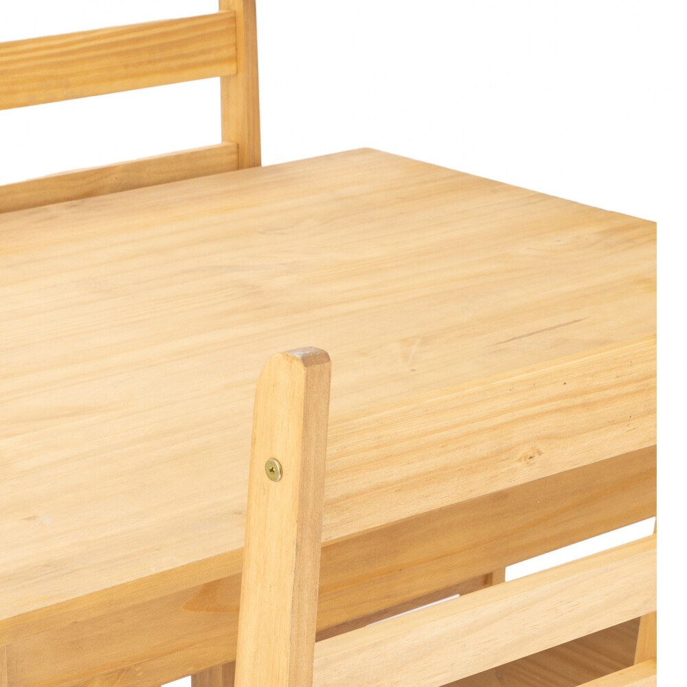 Juego De Comedor Lucia Plus 6 Sillas - Madera Natural