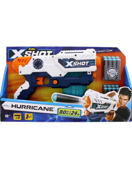 Pistola lanzadora de dardos Zuru X-Shot Excel Hurricane con 16 dardos Pistola lanzadora de dardos Zuru X-Shot Excel Hurricane con 16 dardos