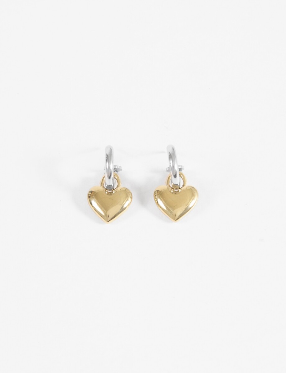 Aros dije cora multicolor acero - multicolor 