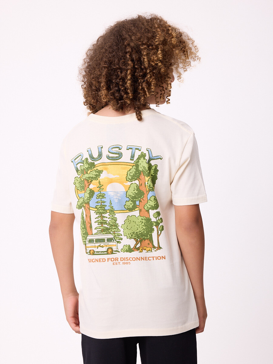 T-SHIRT LUNGUD TEEN RUSTY - Crudo 