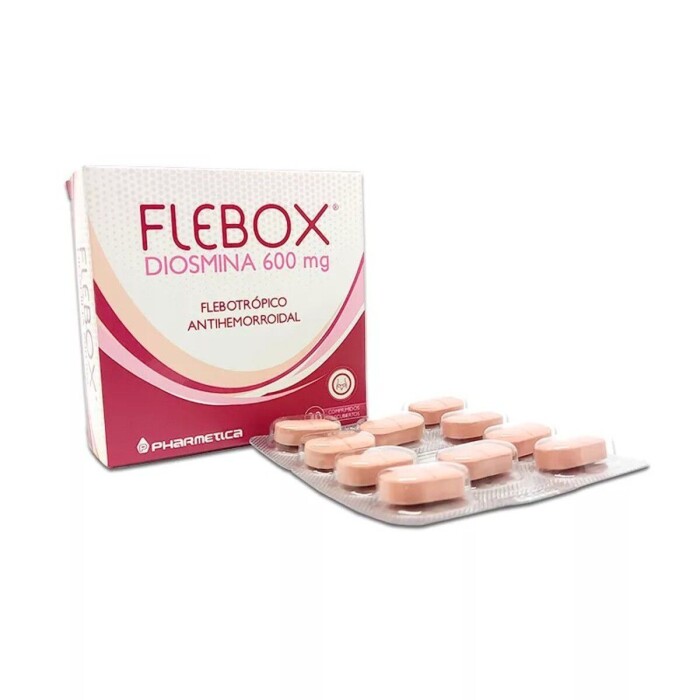 FLEBOX 600 MG. CJ X 30 COMP. REC. única