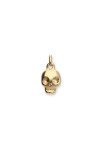CHARM DE ALEACIÓN DE METALES BAÑADOS EN ORO EN FORMA DE CALAVERA Charm