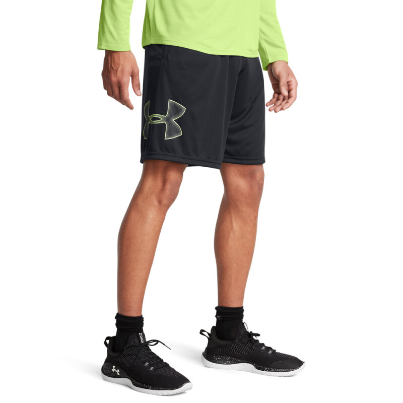 UA TECH GRAPHIC SHORT-RED BLK-020