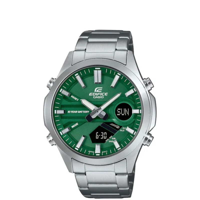 Reloj Casio Edifice EFVC120D 3ADF para hombre en acero Verde