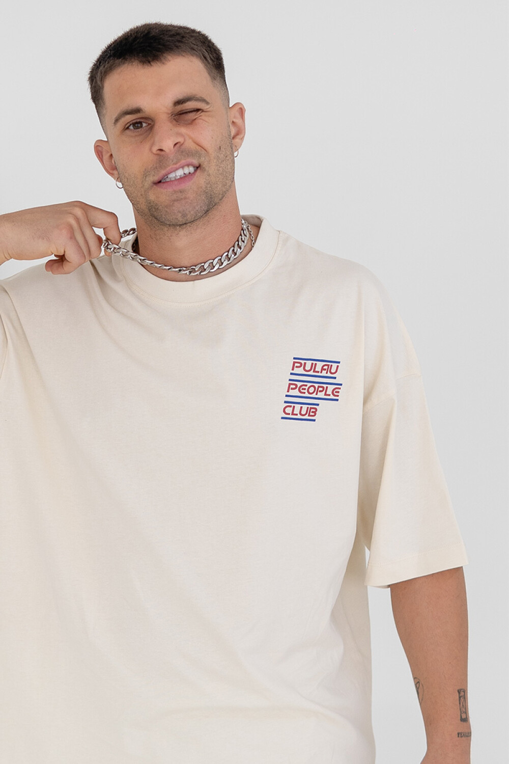 Remera Pulau People Blanco
