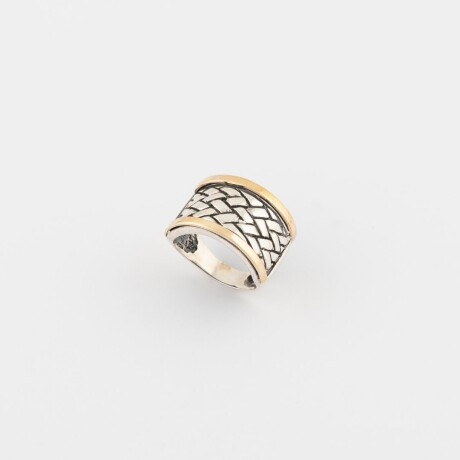 Anillo Becky - Plata y Oro Anillo Becky - Plata y Oro