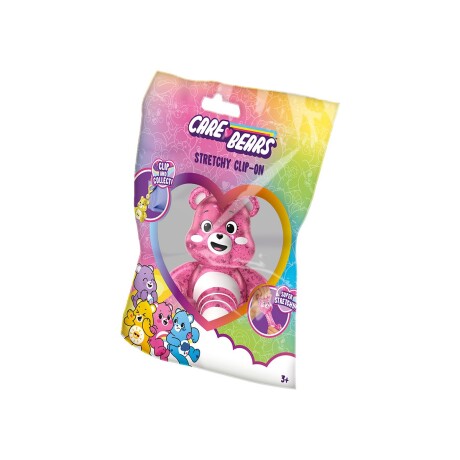 Figura Squishy Osito Cariñositos con Clip Colgante ROSADO