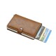 Tarjetero Billetera Bloqueo Rfid Anti Clonacion Color Beige