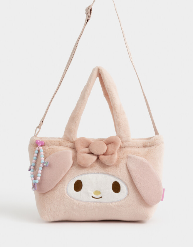 Mochilas y Carteras Infantiles Shopper Peluche "my Melody" - Combinacion Multicolor