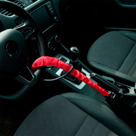 ALARMA BLOQUEO TRANCA - CANDADO SEGURIDAD VOLANTE A BROCHE LINGA DE ACERO - ALARMA BLOQUEO TRANCA - CANDADO SEGURIDAD VOLANTE A BROCHE LINGA DE ACERO -