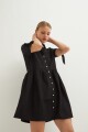 Vestido camisero negro