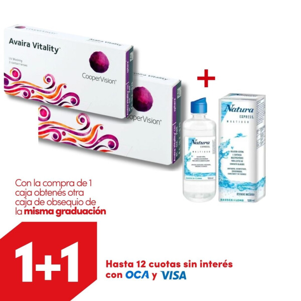 Avaira Vitality Esf. 1+1 Misma Grad. + Renú Natura 3066