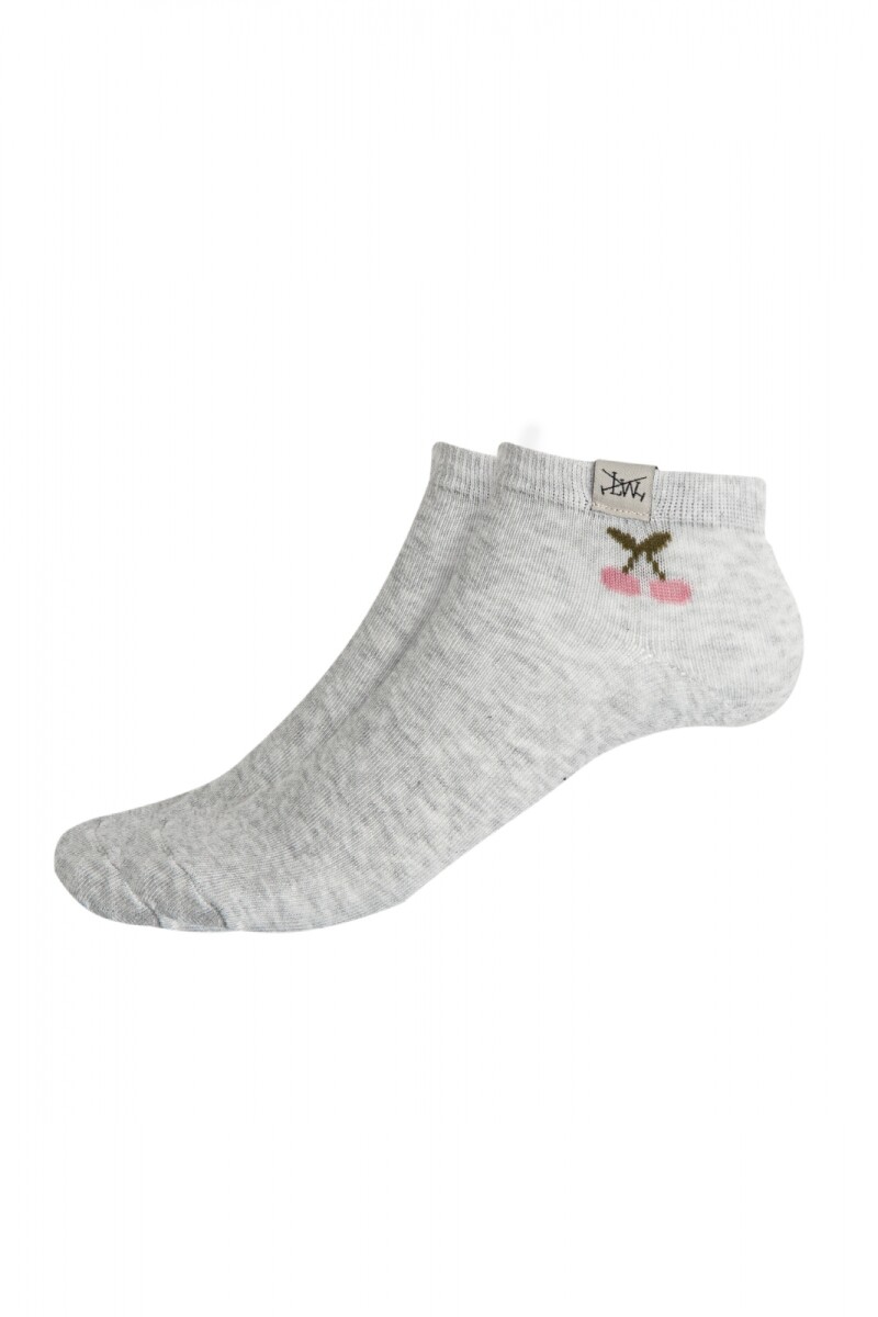 MEDIA CEREZA PACK X3 - Gris 