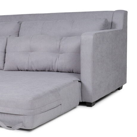 Sofá Cama Nizza - Tela Microfibra 12074 (Gris)