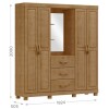 Ropero Placard Finestra 4 Ptas 3 C 1143FN Freijo Ropero Placard Finestra 4 Ptas 3 C 1143FN Freijo
