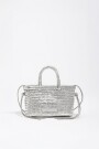 BOLSO MINI TRENZADA Plata