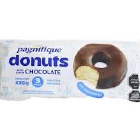 Donas 3 unidades chocolate Donas 3 unidades chocolate