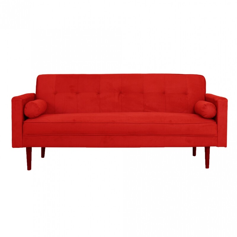 SOFA CAMA GISBON BALI 3P CON ALMOHADONES ROJO SOFA CAMA GISBON BALI 3P CON ALMOHADONES ROJO