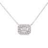 Colgante Fernanda H. en oro blanco 18k con brillantes, incluye cadena. Colgante Fernanda H. en oro blanco 18k con brillantes, incluye cadena.