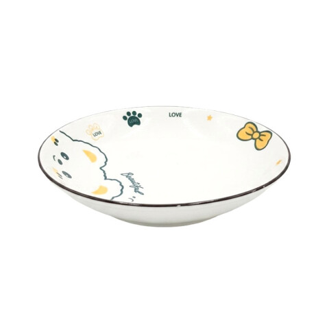 Plato de cerámica diseño osito 20 cm Plato De Cerámica Diseño Osito 20 Cm