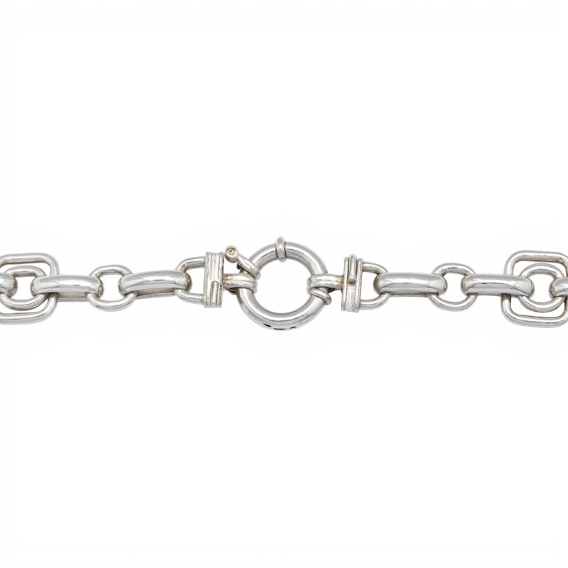 Cadena cuadrado doble - Plata 925 -Sin piedra-CD3237 sinpiedra