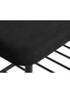 Banco VANDSTED con estante tela negro/negro Banco VANDSTED con estante tela negro/negro