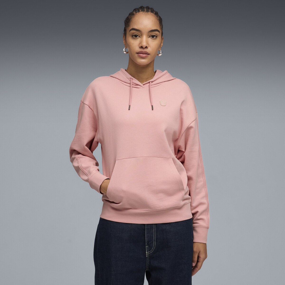 ESS ELEVATED Comf.Hoodie TR 69185726 - Rosa 