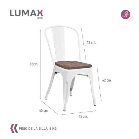 Silla tolix Metálica vintage asiento en madera Silla tolix Metálica vintage asiento en madera