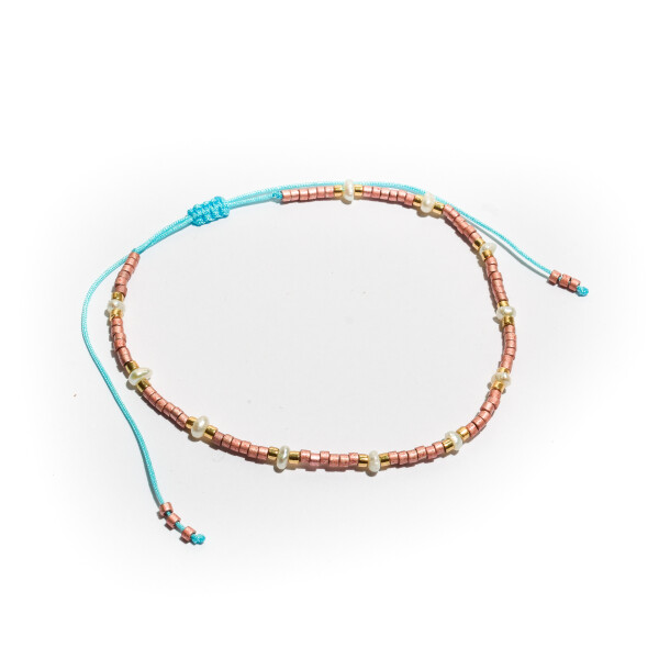 Pulsera rosa y turquesa Pulsera rosa y turquesa