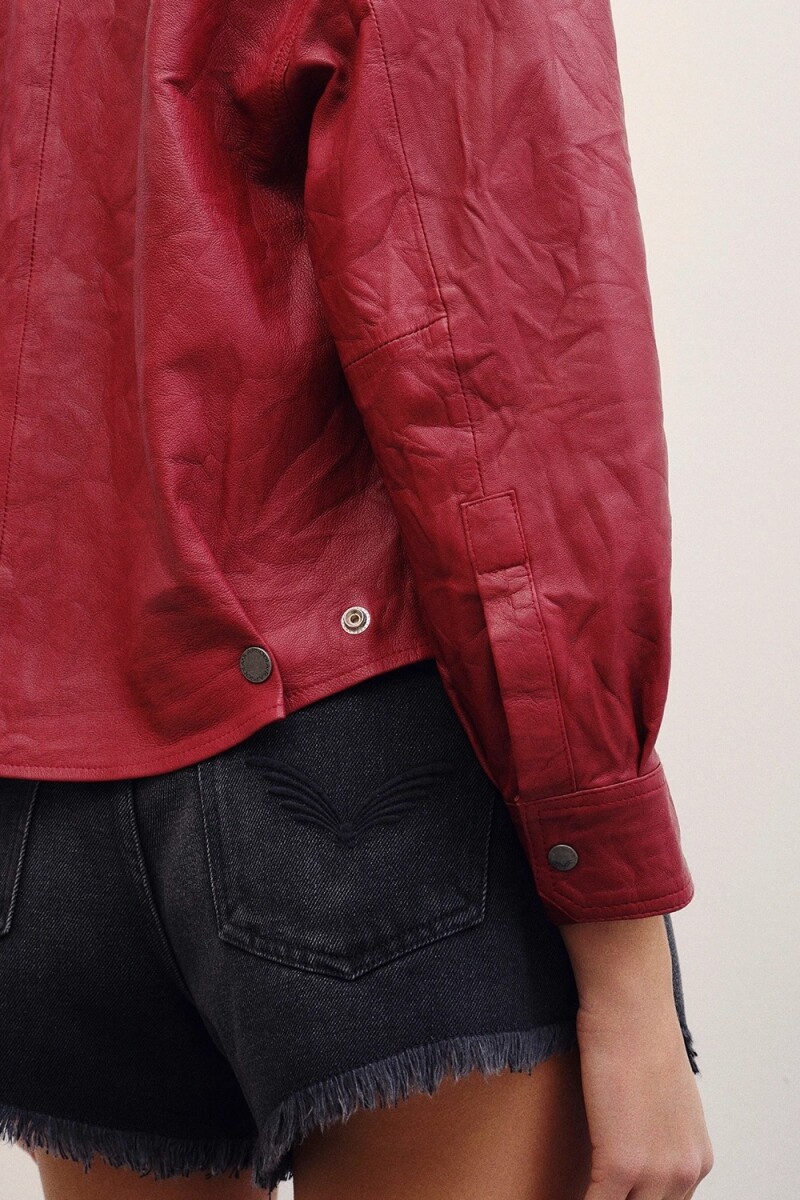 CAMISA EMILIA CUERO Rojo