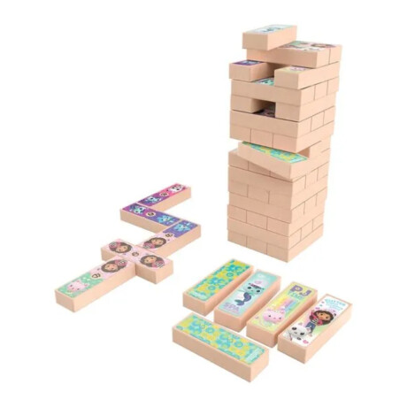 Set De Juegos 3 En 1 Torre de Madera Gabby's Dollhouse 001
