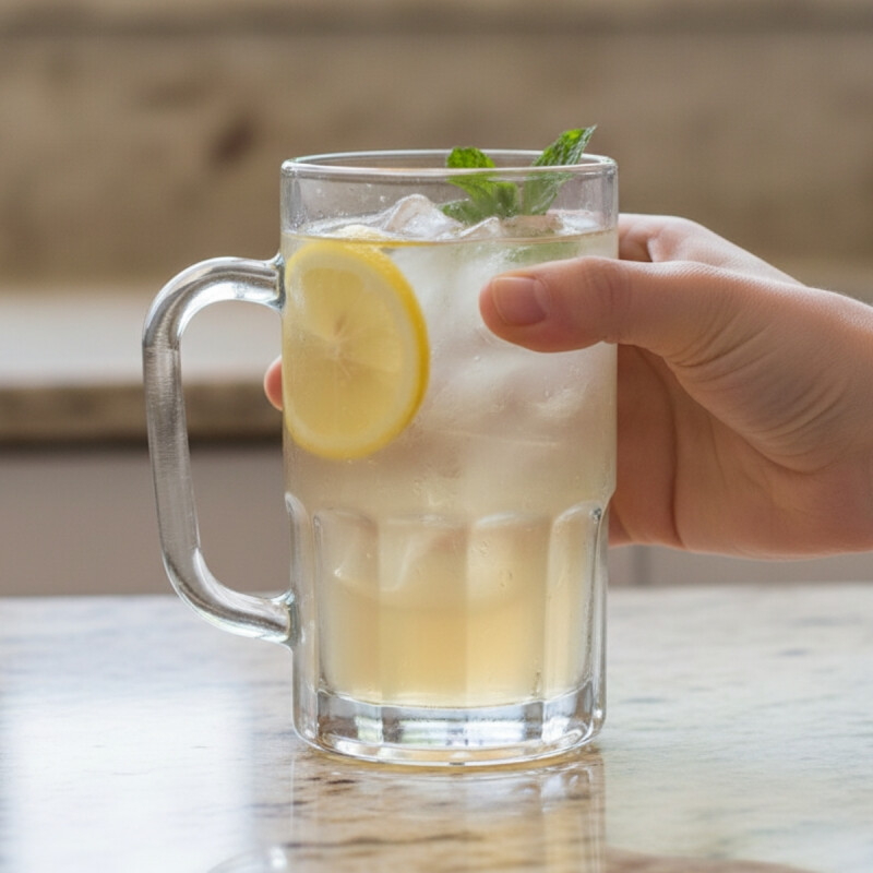 Jarra cerveza 350ml vidrio millenium TRANSPARENTE