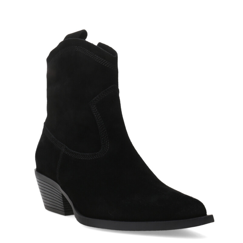 Botas de Mujer Miss Carol Tirma de Cuero Negro