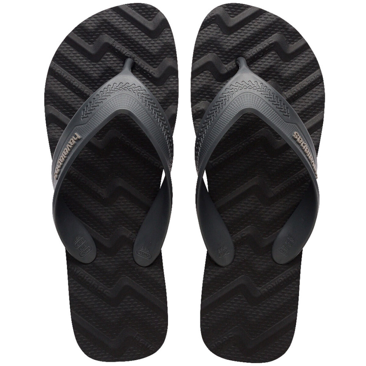 Sandalias de Hombre Havaianas Track Waves - Negro - Gris 